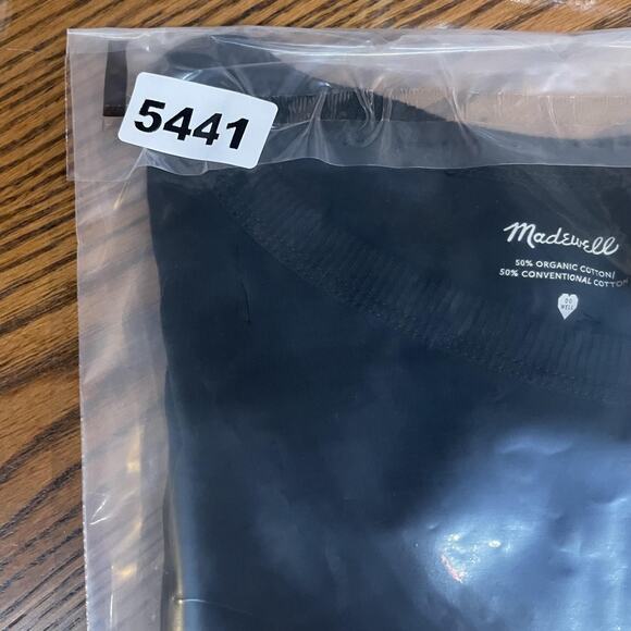 Madewell Shirt Womens XS Black Do Well Crewneck Short Sleeve Casual Tee AI537 - Picture 10 of 10